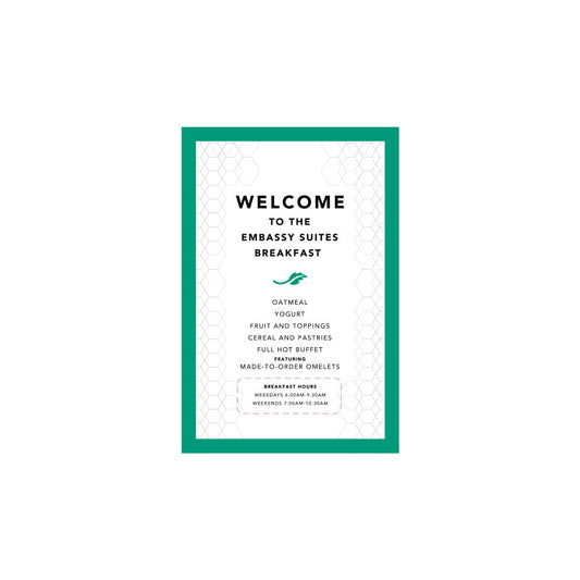 Welcome Sign Insert