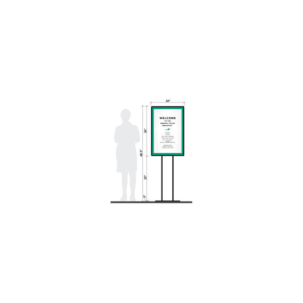 Metal Floor Standing Black Frame – Embassy Suites Signs