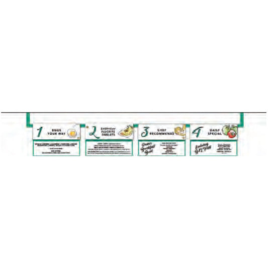 Menu Board Metal Rail Ceiling & Wall Mount Solution